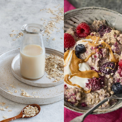 Lait d'avoine et overnight oats