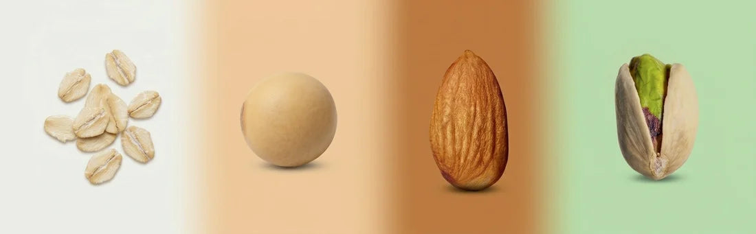 Avoine, soja, amande et pistache